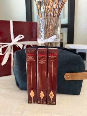 Charlotte Tilbury Deep Rose Metallic Trio Makeup Wands